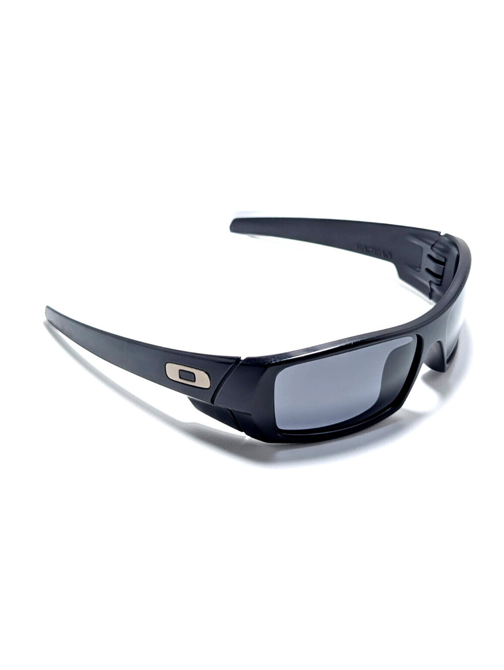 Oakley Gascan Men's Black Wraparound Dark Lens Sunglasses UV Protection